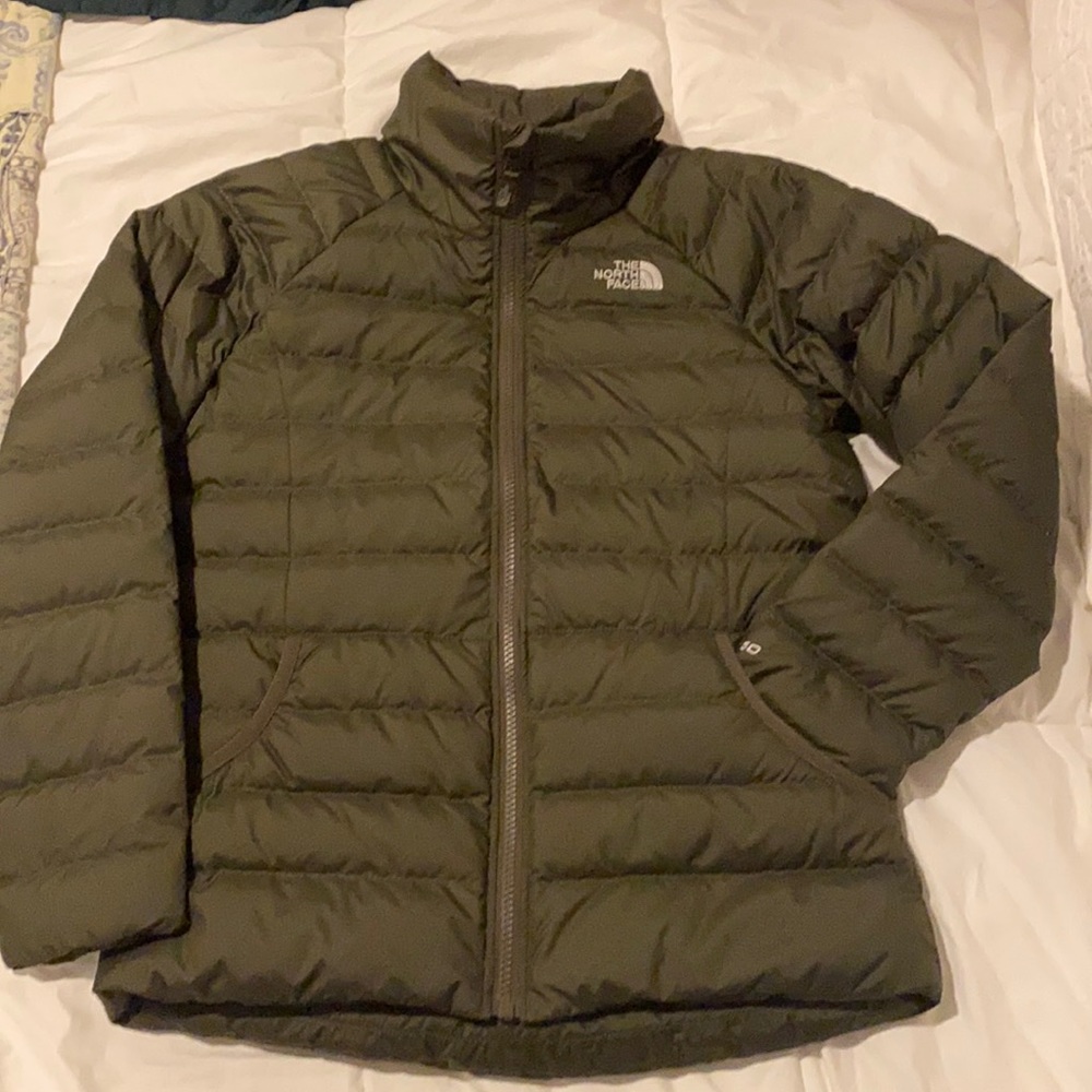 The North Face Army Green Puffer Jacket